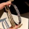 Cross-border European and American ultra-glittering luxurious and exquisite entangled micro-inlaid zircon bracelet, hollowed-out full diamond fashionable and simple women's jewelry details Picture